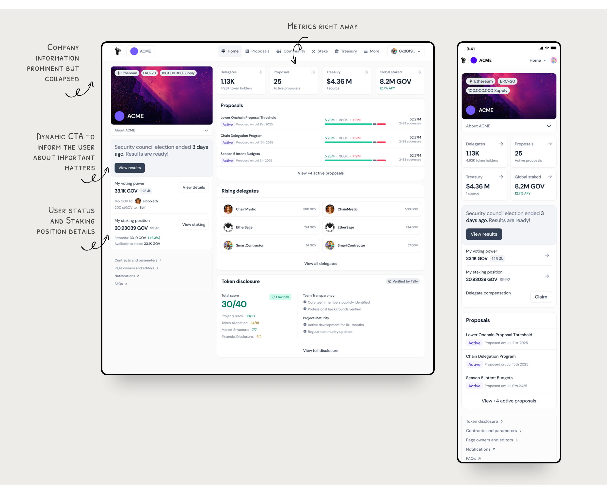 Homepage final UI